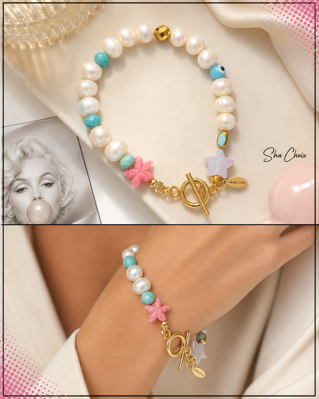 Starfish Turquoise Pearl